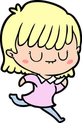 cartoon woman