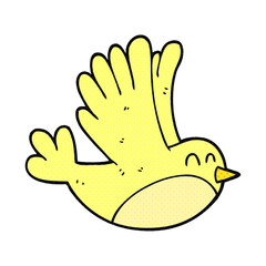 freehand drawn cartoon bird