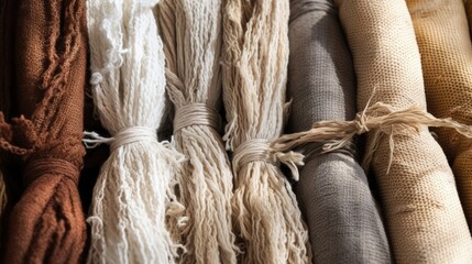Delve into the sustainable production of natural textiles and their role in promoting a greener fashion industry. From organic fibers to recycled materials. Generated by AI.