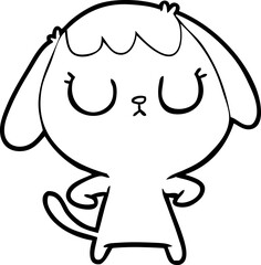 cute cartoon dog