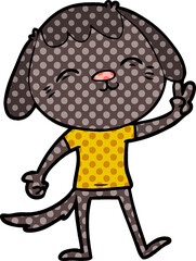happy cartoon dog