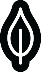natural leaf icon symbol