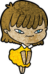 cartoon woman