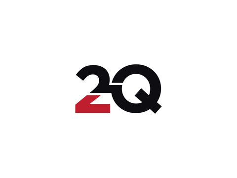 Monogram 2Q Alphabet Number Logo