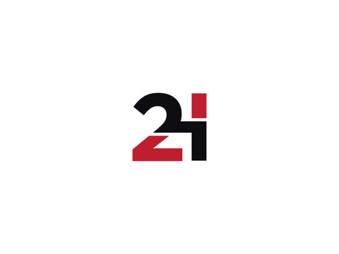 Monogram 2I Alphabet Number Logo