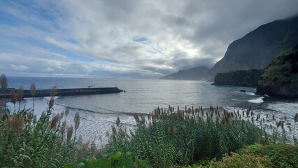 natureza, ilha da Madeira, paisagem, mar, montanha, paz, seixal