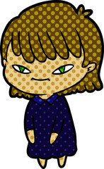 cartoon woman