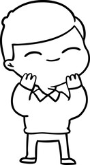 cartoon smiling boy