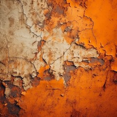 Dark orange wall texture, created with generative AI