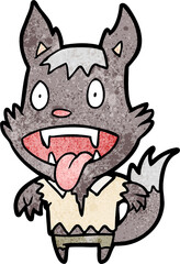 cartoon halloween werewolf