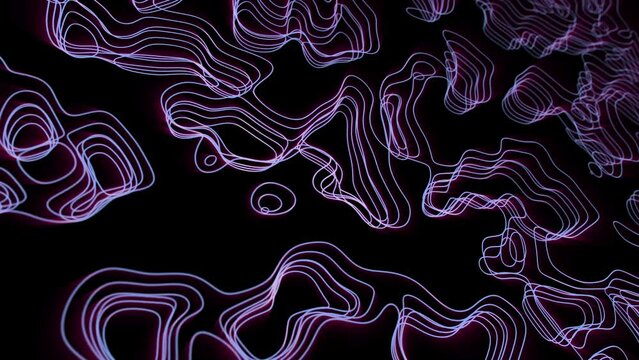 Wave gradient line moving abstract background