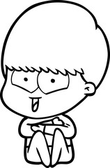 cartoon happy boy