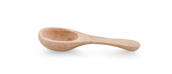 wooden spoon isolated on white