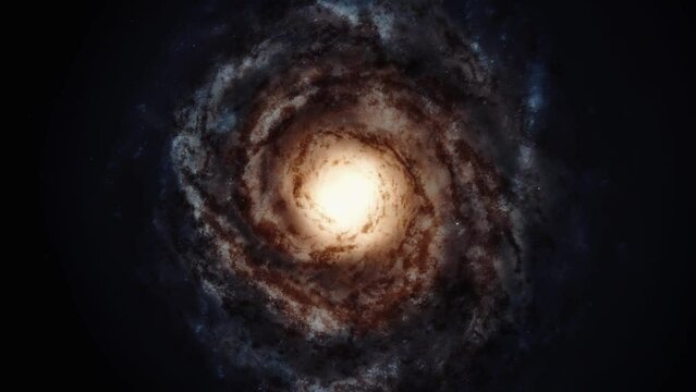 Andromeda Galaxy Zoom out, Animation 4K