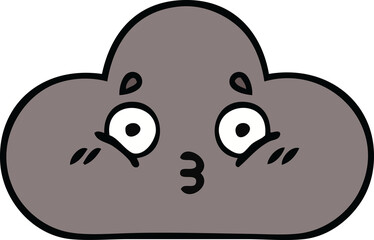 cute cartoon of a storm cloud