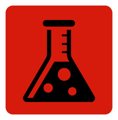 Danger Chemical Storage Area Symbol, Vector Illustration, Isolate On White Background Label. EPS10