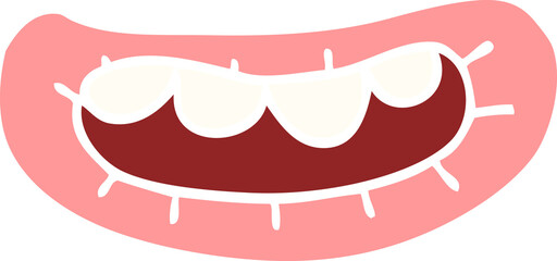cartoon doodle mouth