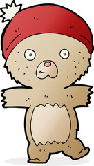 cartoon funny teddy bear