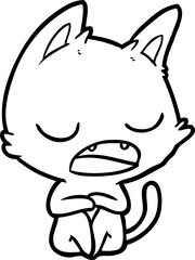 talking cat cartoon