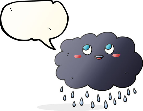 recommend clip art: freehand drawn speech bubble cartoon raincloud