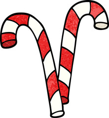 cartoon doodle xmas candy cane