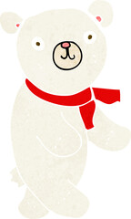 cute cartoon polar teddy bear