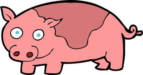 cartoon pig