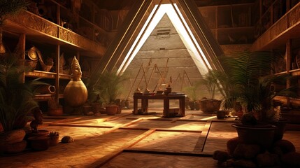 Enter a hidden sanctuary, a mystical enclave secluded from the world, where ancient sages and scholars have preserved esoteric knowledge. Generated by AI.
