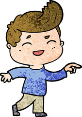 cartoon man laughing