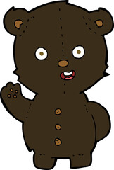 cute cartoon black bear