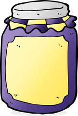 cartoon jar of jam