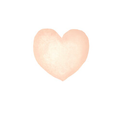 heart shaped pastel orange