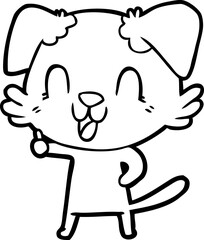 laughing cartoon dog