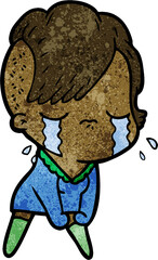 cartoon crying girl