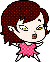 cute cartoon vampire girl