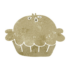 freehand retro cartoon pie