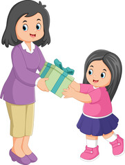 a mother surprised her daughter by giving a big gift