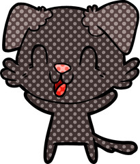 laughing cartoon dog