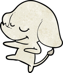 cartoon smiling elephant