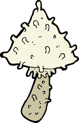 cartoon weird mushroom