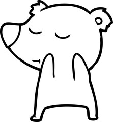happy cartoon bear