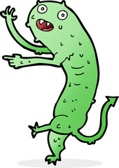 cartoon gross little monster