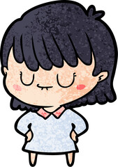 Obraz premium cartoon woman