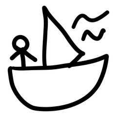 Children's line drawings, symbols