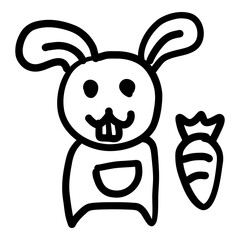 Children's line drawings, symbols