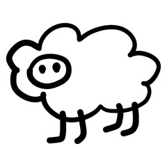 Children's line drawings, symbols