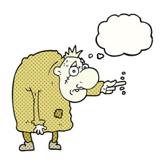 freehand drawn thought bubble cartoon igor