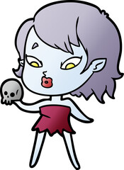 cute cartoon vampire girl