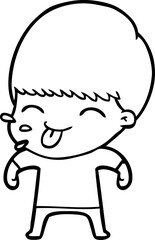 funny cartoon boy