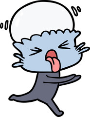 weird cartoon alien